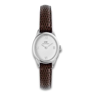 Daniel Wellington Ophelia Mini Silver med brun rem