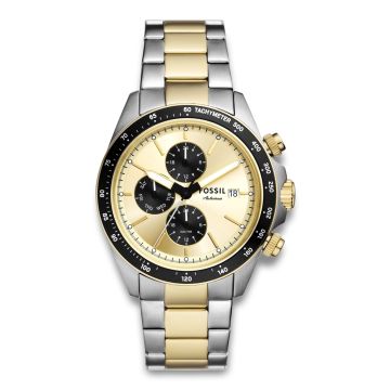 Fossil Autocross tofarvet stål med lænke