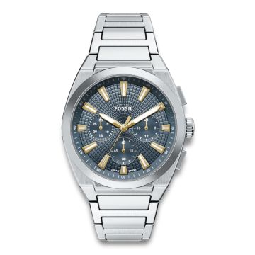 Fossil Everett ur i stål
