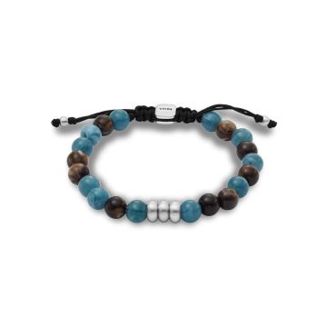 Fossil armbånd i sølvfarvet messing