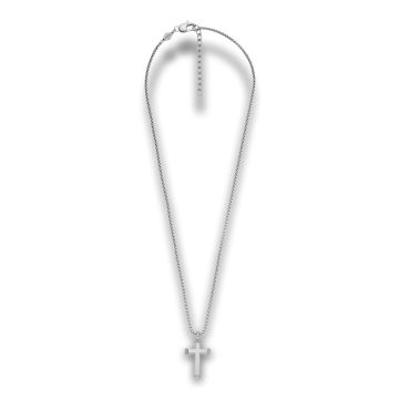 Fossil Jewelry kors halskæde i stål