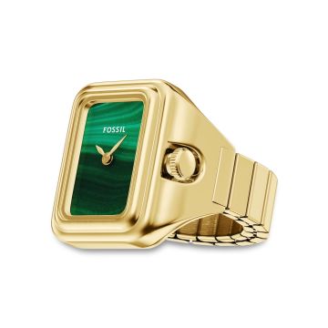 Fossil Raquel Watch Ring med grøn skive