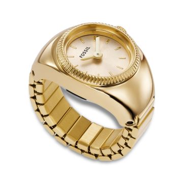 Fossil Watch Ring dameur i guldfarvet stål