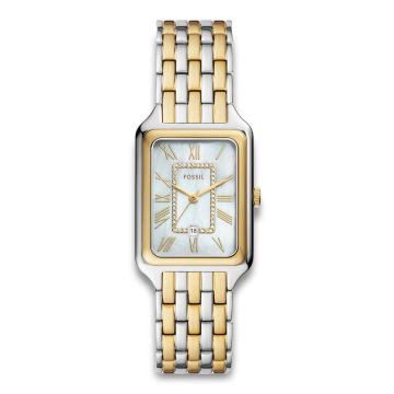 Fossil Raquel dameur i tofarvet stål med lænke