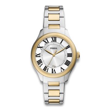 Fossil Gilmore dameur i tofarvet stål med lænke