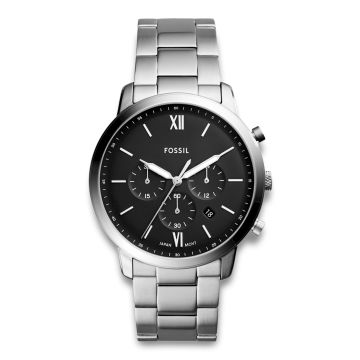 Fossil armbåndsur NEUTRA chrono med sort skive og lænke