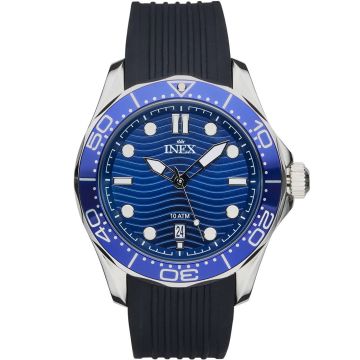 INEX HERRE STÅL M/REM BLÅ