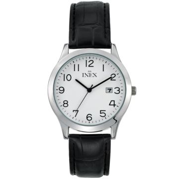 INEX herreur i stål med sort rem, Ø40