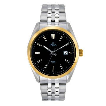 INEX Herreur i tofarvet med lænke og sort skive