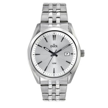 INEX [IS106] HERRE STÅL M LÆNKE DATO 10ATM SP. MODEL