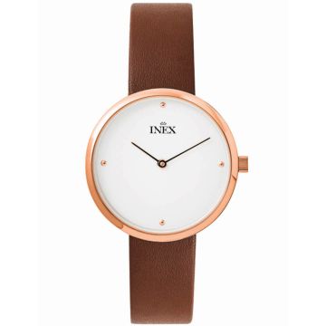 Inex dameur i rosaguldfarvet med rem