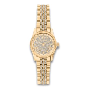 Michael Kors Lexington dameur i guldfarvet stål