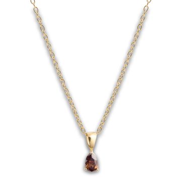 Mockberg Belle Gold Necklace Coffee