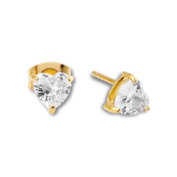 Mockberg Bonne Gold Studs White
