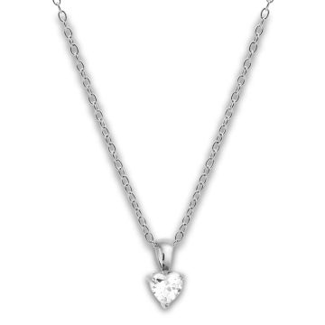 Mockberg Bonne Silver Necklace White