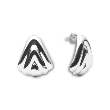Mockberg Deco Drop Silver Earrings