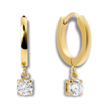 Mockberg Jolie Gold Hoops White