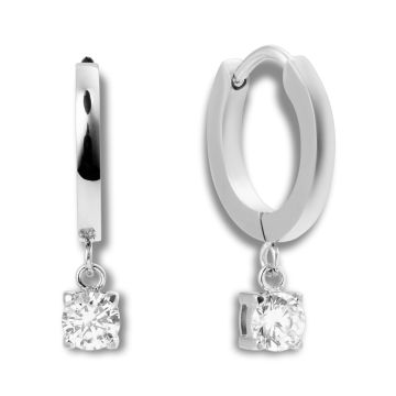 Mockberg Jolie Silver Hoop White