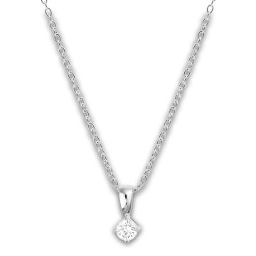 Mockberg Jolie Silver Necklace - White