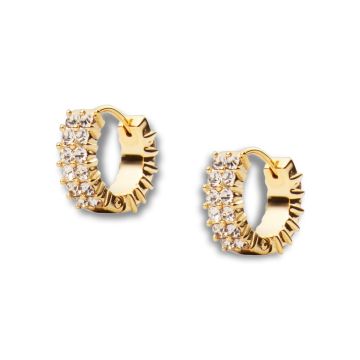 Mockberg Midnight Gold Hoops Small