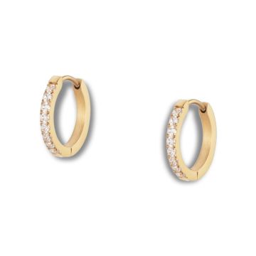 Mockberg Shiny Gold Hoops Medium