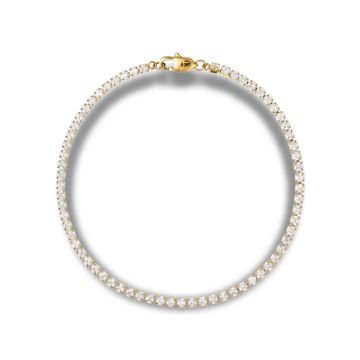 Mockberg Shiny Tennis Bracelet Gold M