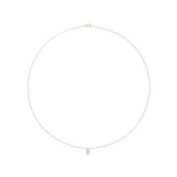 Mockberg Stone Letter B Gold Necklace
