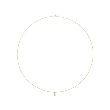 Mockberg Stone Letter E Gold Necklace
