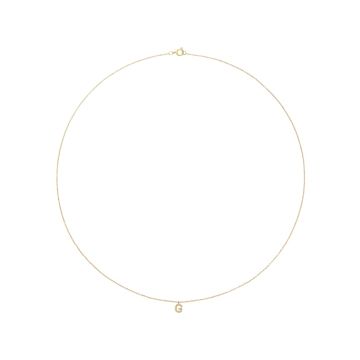 Mockberg Stone Letter G Gold Necklace