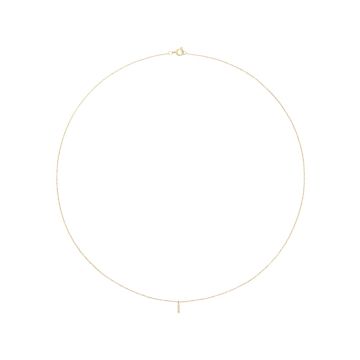 Mockberg Stone Letter I Gold Necklace