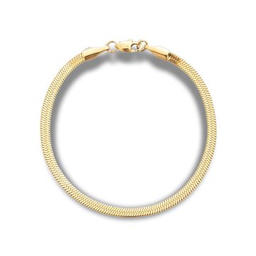 Mockberg Thin Snake Bracelet Gold Medium