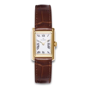 Mockberg Timeless Brown Leather Gold