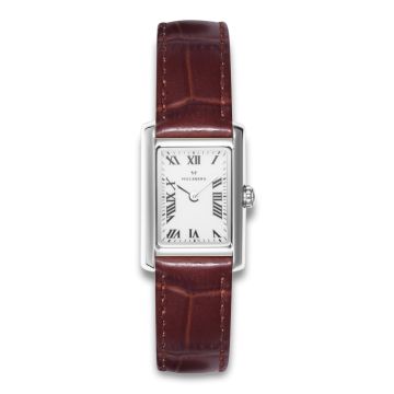 Mockberg Timeless Brown Leather Silver