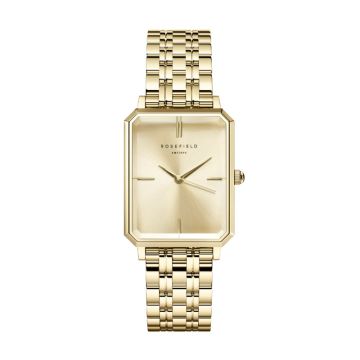 Rosefield The Octagon dameur i champagnefarvet med lænke - 23x29 mm