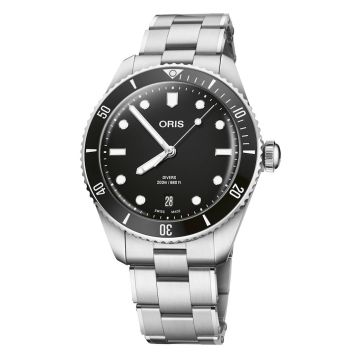 Oris Divers 65 med sort urskive, 39mm