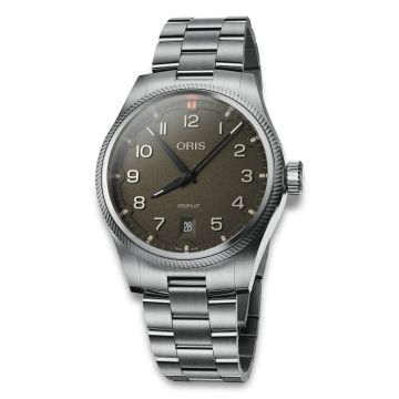 Oris Propilot Date grøn skive med lænke, 41mm