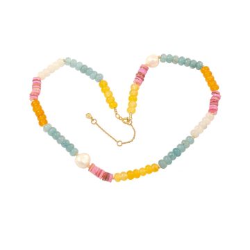 Hultquist Holiday halskæde i forgyldt med perler