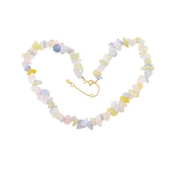 Hultquist Dusty rainbow halskæde i forgyldt