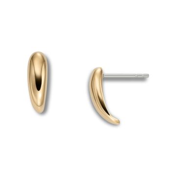 Skagen Anja Pebbles guldfarvede ørestikker