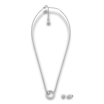 Skagen Kariana Gift Set gavesæt med halskæde og ørestikker i stål