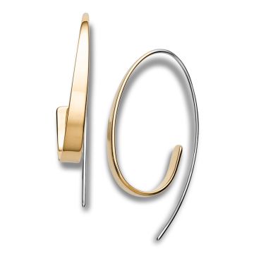 Skagen Kariana øreringe i stål/guldfarvet stål