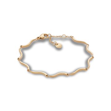 Skagen Kariana Waves armbånd i guldfarvet stål