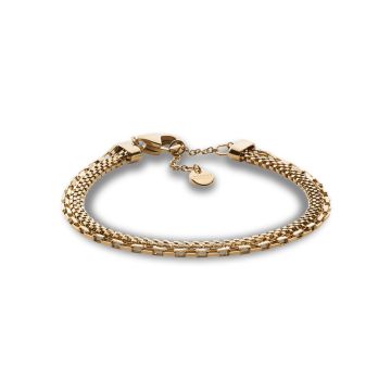 Skagen Merete guldfarvet dobbelt armbånd