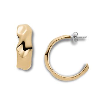 Skagen Moderne Stak guldfarvet øreringe