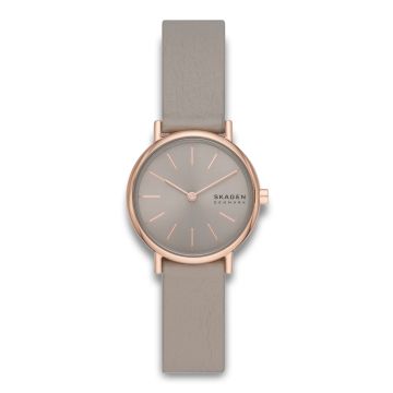 Skagen Signatur dameur grå læder