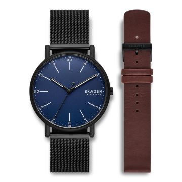 Skagen Signatur gavesæt med ekstra læderem