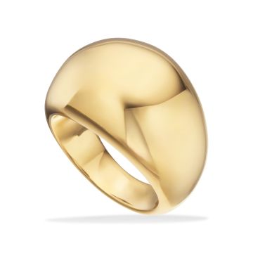 Molly ring i guldfarvet stål