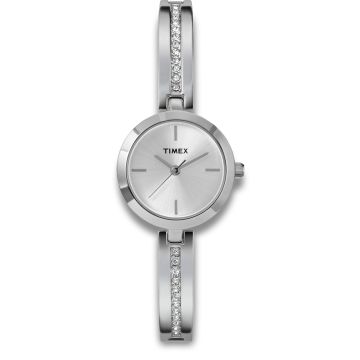 TIMEX Womens Main Street, stål med krystaller