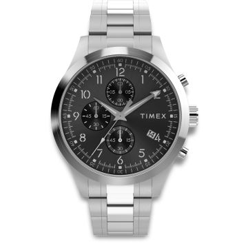 TIMEX Dress Chronograph i stål med lænke
