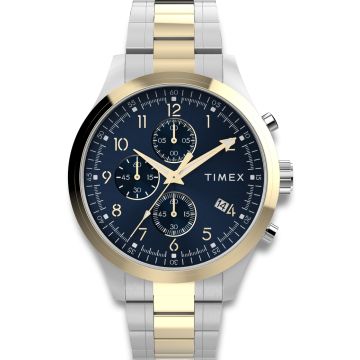 TIMEX Dress Chronograph i tofarvet med lænke